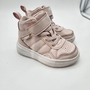 AND1 Toddler Girl's Pink High Top Sneakers Shoes Size 5